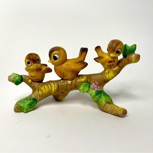 Vintage Josef Originals Birds on Branch Figurine Anthropomorphic 1950s